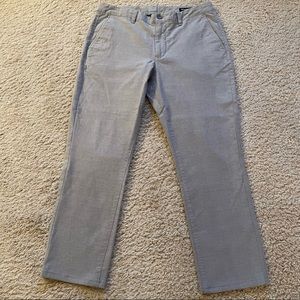 Bonobos Men’s Gray Plaid Slim Fit Chinos — Size 34 x 28